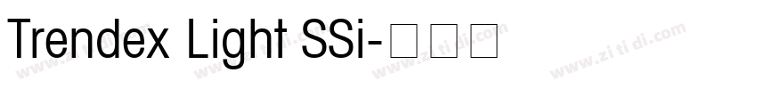Trendex Light SSi字体转换